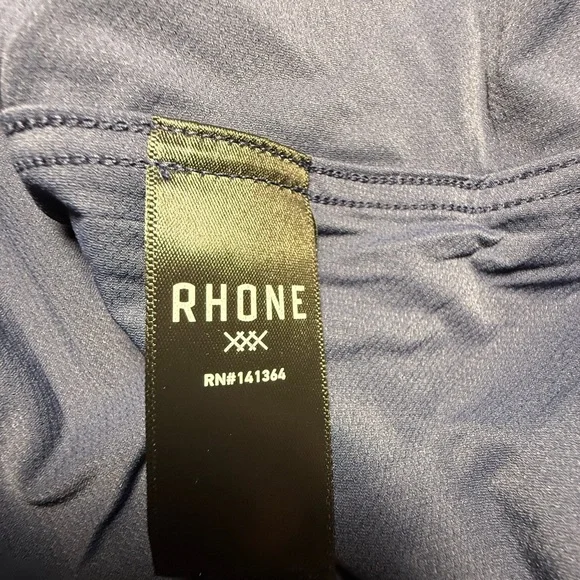 NWT Rhone Commuter Shirt Mens Navy Blue Slim Fit Italian Stretch Size L $138 - Picture 6 of 7